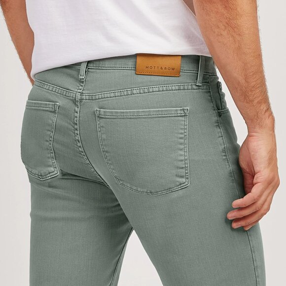 $129 NEW Mott & Bow Mercer Slim Sage Soft Twill 31x32 AG Tellis Mugsy Stretch - Picture 5 of 5